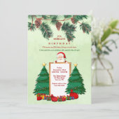 Weihnachtsfeier Einladung (Stehend Vorderseite)