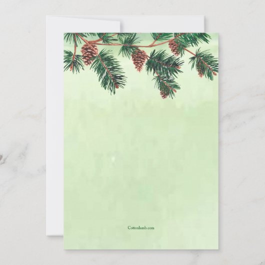 Weihnachtsfeier Einladung (Rückseite)