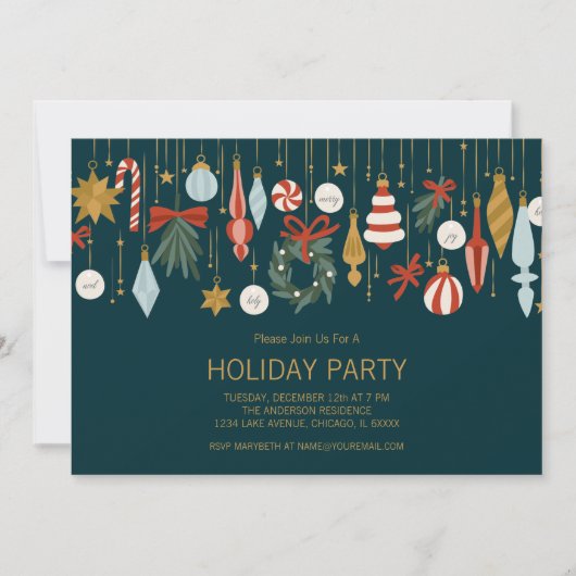 Weihnachtsfeier Einladung (Vorderseite)