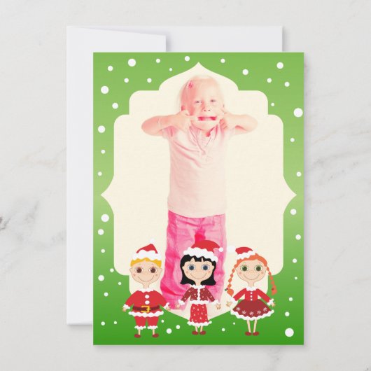 Weihnachtsfeier Einladung (Rückseite)