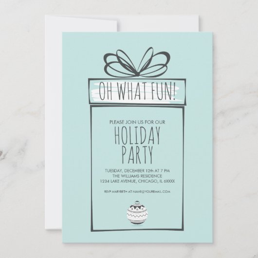 Weihnachtsfeier Einladung (Vorderseite)