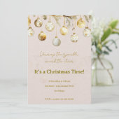 Weihnachtsfeier Einladung (Stehend Vorderseite)