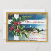 Weihnachtsfeier Einladung (Vorderseite)