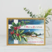 Weihnachtsfeier Einladung (Stehend Vorderseite)