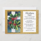 Weihnachtsfeier Einladung (Rückseite)