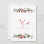 Weihnachtsfeier Einladung (Rückseite)