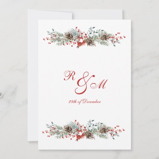 Weihnachtsfeier Einladung (Rückseite)