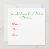 Weihnachtsfeier Einladung (Rückseite)