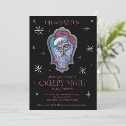 Weihnachtsfeier Einladung (Stehend Vorderseite)