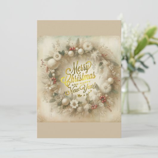 Weihnachtsfeier Einladung (Stehend Vorderseite)