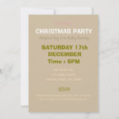 Weihnachtsfeier Einladung (Rückseite)