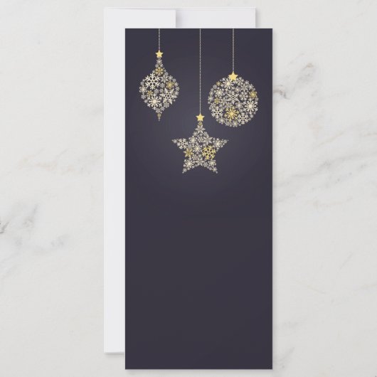 Weihnachtsfeier Einladung (Rückseite)