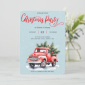 Weihnachtsfeier Einladung (Stehend Vorderseite)