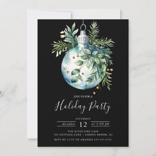 Weihnachtsfeier Einladung (Vorderseite)