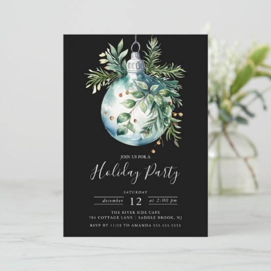 Weihnachtsfeier Einladung (Stehend Vorderseite)