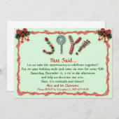 Weihnachtsfeier Einladung (Vorne/Hinten)