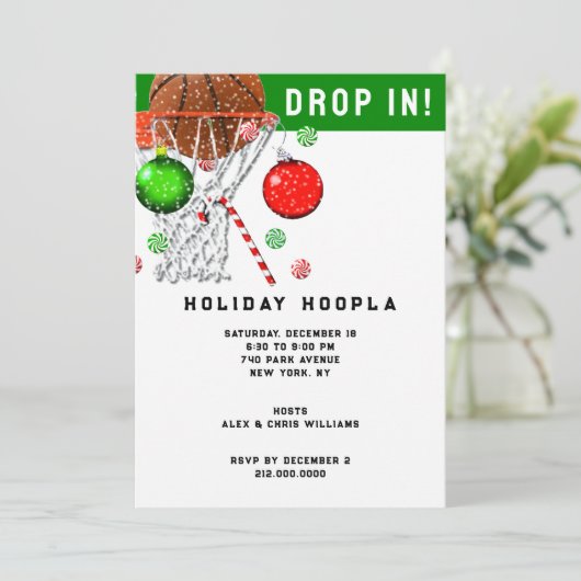 Weihnachtsfeier Einladung (Stehend Vorderseite)