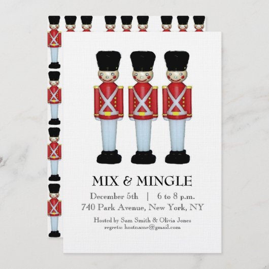 Weihnachtsfeier Einladung (Vorne/Hinten)