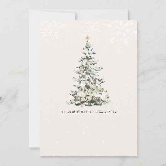 Weihnachtsfeier Einladung (Rückseite)