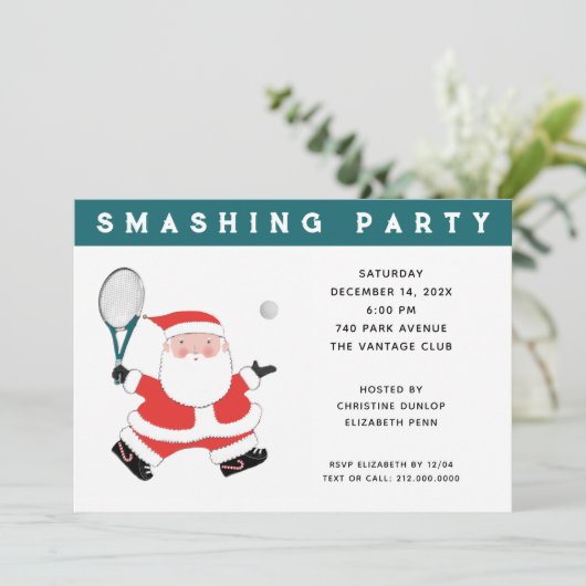 Weihnachtsfeier Einladung (Stehend Vorderseite)