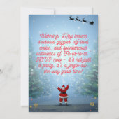 Weihnachtsfeier Einladung (Rückseite)