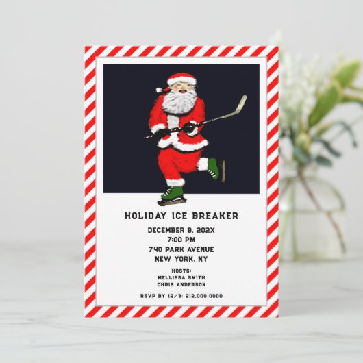 Weihnachtsfeier Einladung (Stehend Vorderseite)