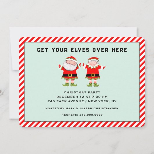 Weihnachtsfeier Einladung (Vorderseite)