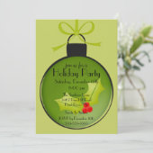 Weihnachtsfeier Einladung (Stehend Vorderseite)