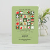 Weihnachtsfeier Einladung (Stehend Vorderseite)