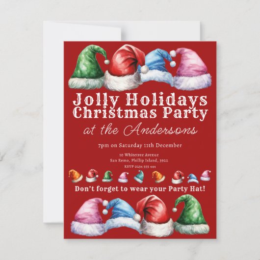 Weihnachtsfeier Einladung (Vorderseite)