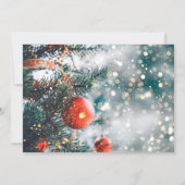 Weihnachtsfeier Einladung (Rückseite)