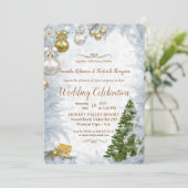 Weihnachtsfeier Einladung (Stehend Vorderseite)