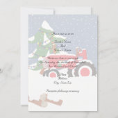 Weihnachtsfeier Einladung (Rückseite)