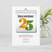 Weihnachtsfeier Einladung (Stehend Vorderseite)