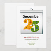 Weihnachtsfeier Einladung (Vorne/Hinten)