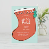 Weihnachtsfeier Einladung (Stehend Vorderseite)