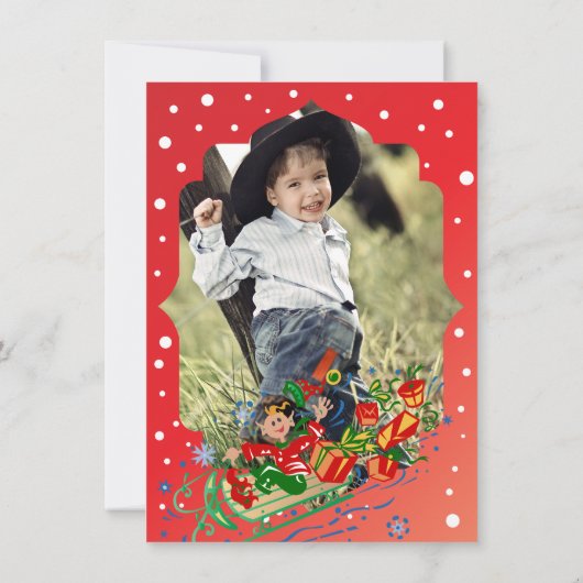 Weihnachtsfeier Einladung (Rückseite)