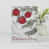 Weihnachtsfeier Einladung (Stehend Vorderseite)