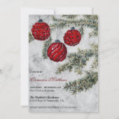 Weihnachtsfeier Einladung (Rückseite)