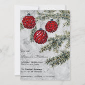 Weihnachtsfeier Einladung (Rückseite)