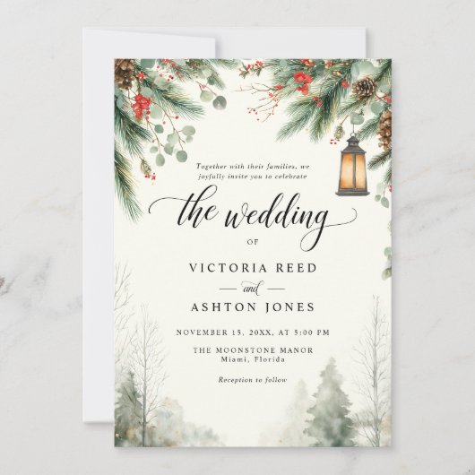 Weihnachtsfeier Einladung (Vorderseite)