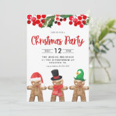 Weihnachtsfeier Einladung (Stehend Vorderseite)