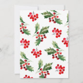 Weihnachtsfeier Einladung (Rückseite)