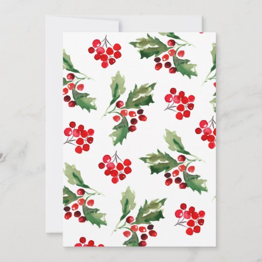 Weihnachtsfeier Einladung (Rückseite)