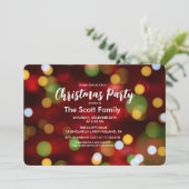 Weihnachtsfeier Einladung (Stehend Vorderseite)