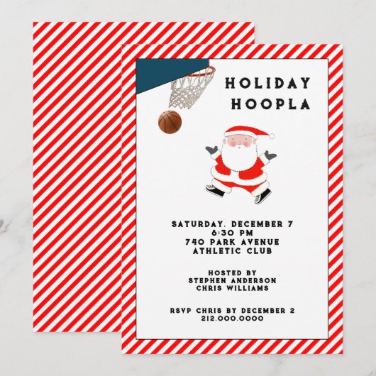 Weihnachtsfeier Einladung (Vorne/Hinten)