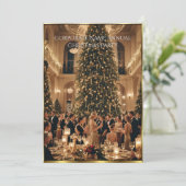 Weihnachtsfeier Einladung (Stehend Vorderseite)