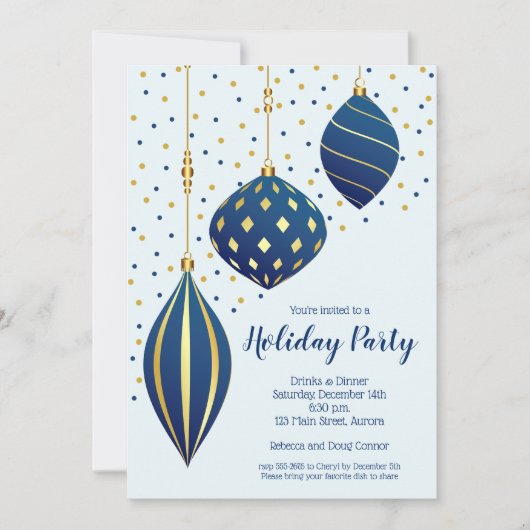 Weihnachtsfeier Einladung (Vorderseite)