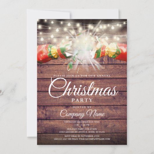 Weihnachtsfeier Einladung (Vorderseite)