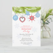 Weihnachtsfeier Einladung (Stehend Vorderseite)